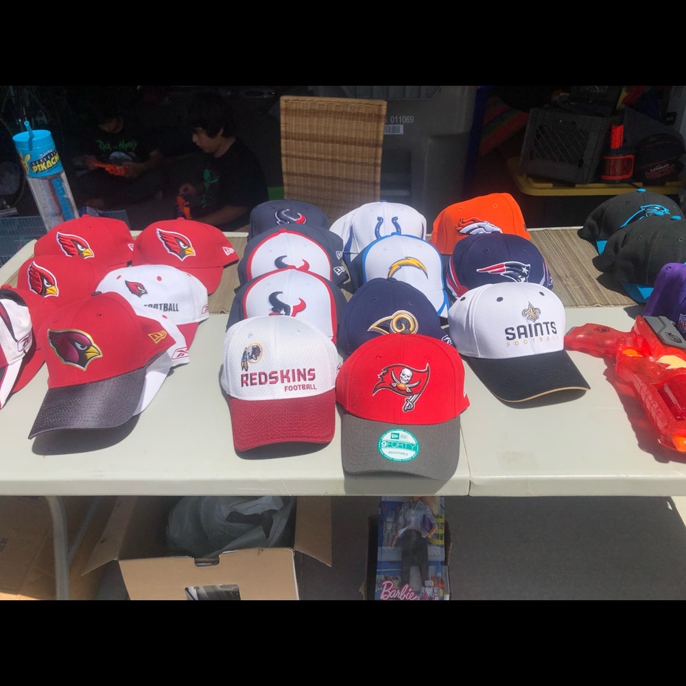 32 NFL Hats.